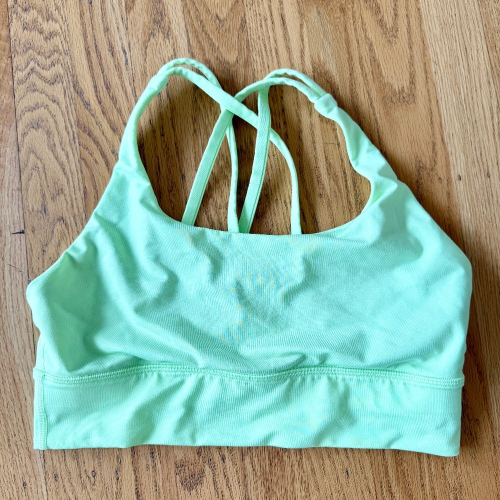 Lululemon Energy Bra - Scream Green Light